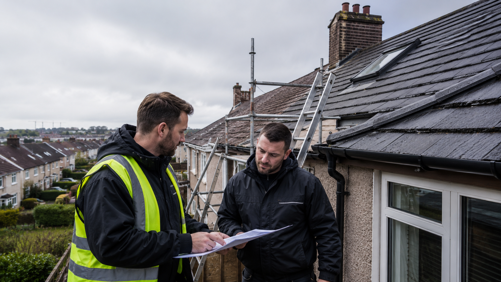 Roof inspection consultation
